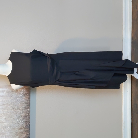 NWT Global Vasion Asymmetric Black Dress - Picture 2 of 7